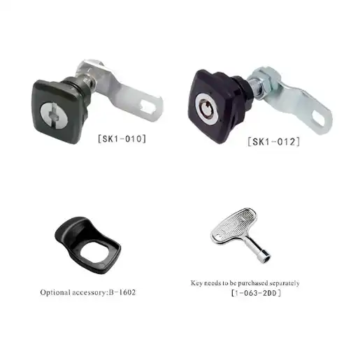 Durable Nylon Head Zinc Alloy Industrial Cam Locks with water proof and damping performance