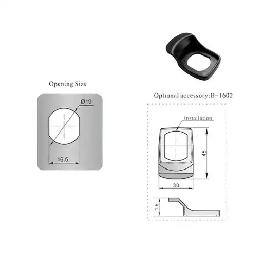 Durable Nylon Head Zinc Alloy Industrial Cam Locks with water proof and damping performance