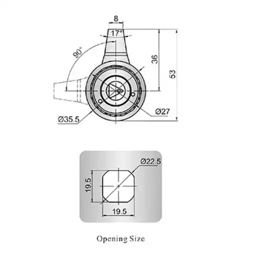 Stainless Steel SUS304 Industrial Cam Lock for High-grade power box, control box and automation equipment with waterproof performance