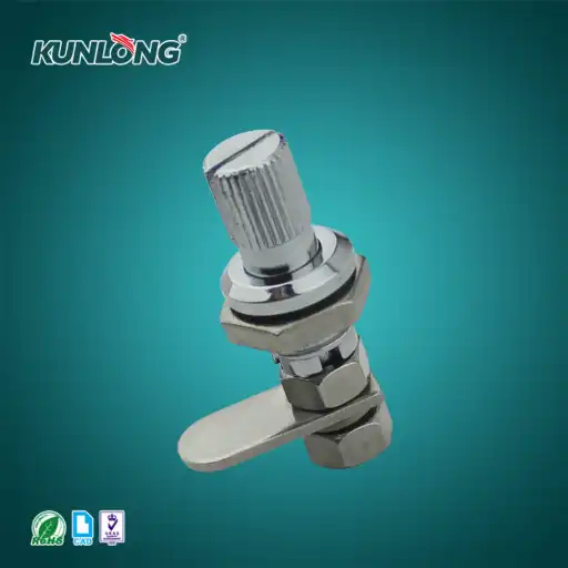 Mini pressing and rotating open zinc alloy camlock cylinder for chassis cabinet and control side door with anti-vibration performance
