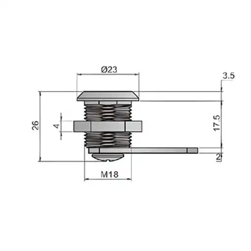 Industrial and machinery use steel cam lock cylinder for cabinets of chassis,equipment and distribution