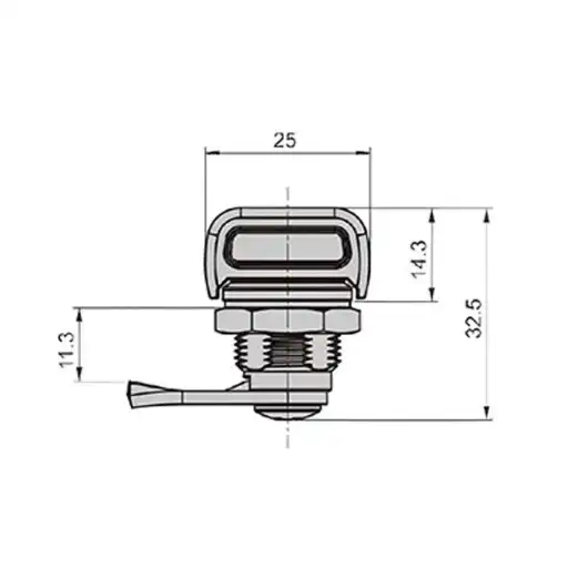 Durable Zinc Alloy Industrial Cam Lock for mini chassis cabinet and distribution box with water proof performance