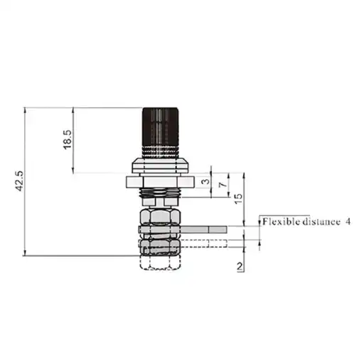 Mini pressing and rotating open zinc alloy camlock cylinder for chassis cabinet and control side door with anti-vibration performance