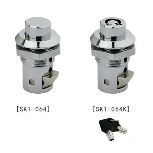 Mini press open zinc alloy camlock cylinder for chassis cabinet and control side door