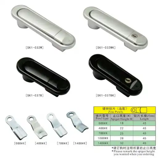 Panel handle lock with compression and pressing function