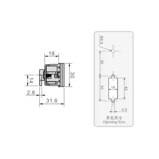 90° rotating handle multi point link lock with waterproof function