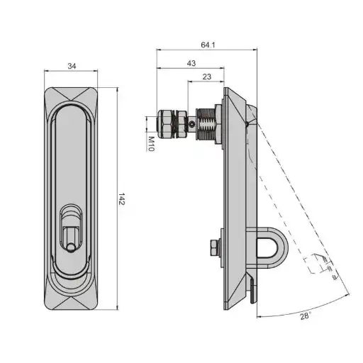 Top & Bottom Bolt Lock can be added with padlock