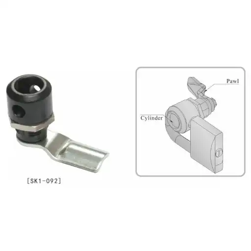 Industrial and machinery camlocks can be added with padlock with various of pawls options