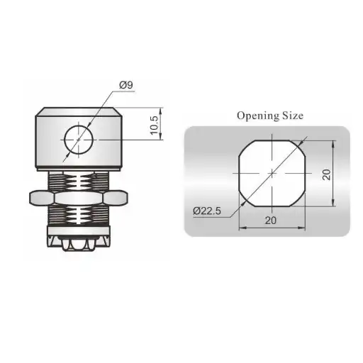 Industrial and machinery camlocks can be added with padlock with various of pawls options
