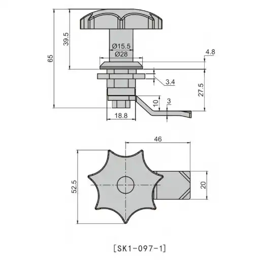 Waterproof sealing industrial and machinery camlock with nylon plastic handle