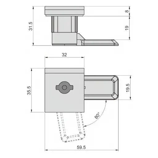 Waterproof and dustproof sealing industrial and machinery panel camlock