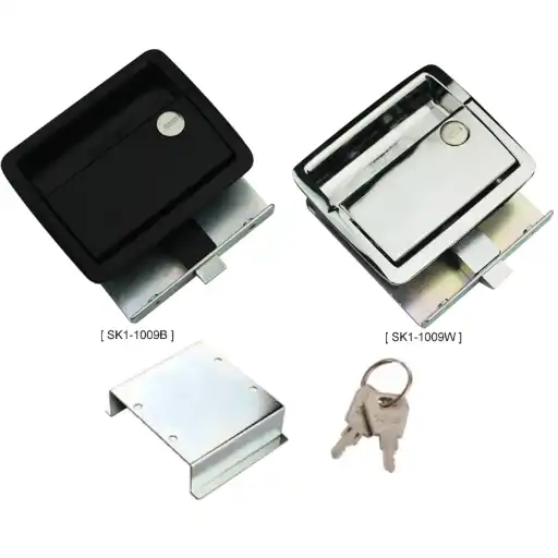 Sofr circular designed paddle latch with lock