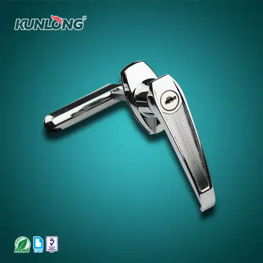 Adjustable handle lock with or without keys in zinc alloy
