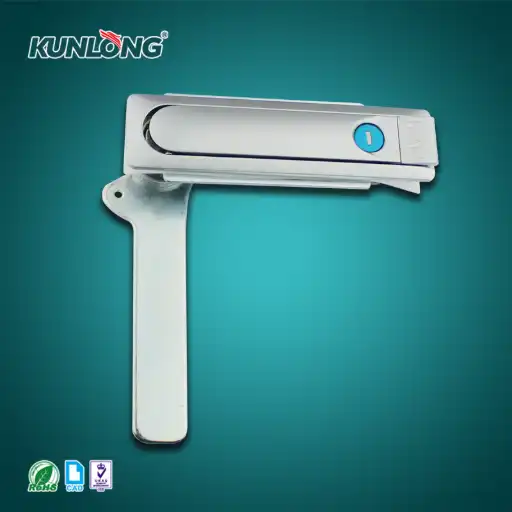 90 degree rotating handle panel lock with keys