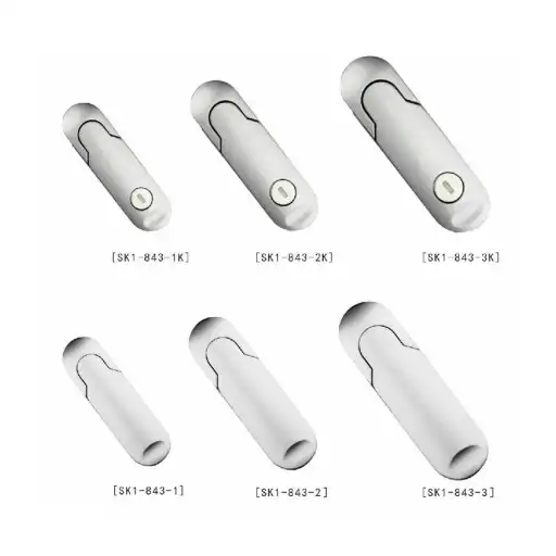 90 degree rotating open handle panel lock with or without cylinder