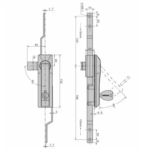 quickly pening muiti point lock with keys