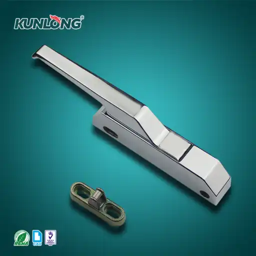 Twice opening patent design handle latch