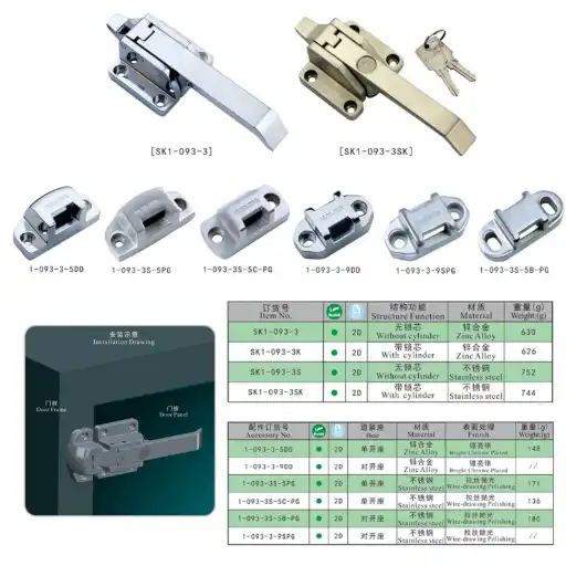 high quality handle latch with strong flex and compression force
