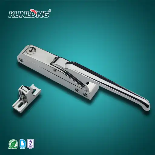 impact closing handle latch with adjustable base height