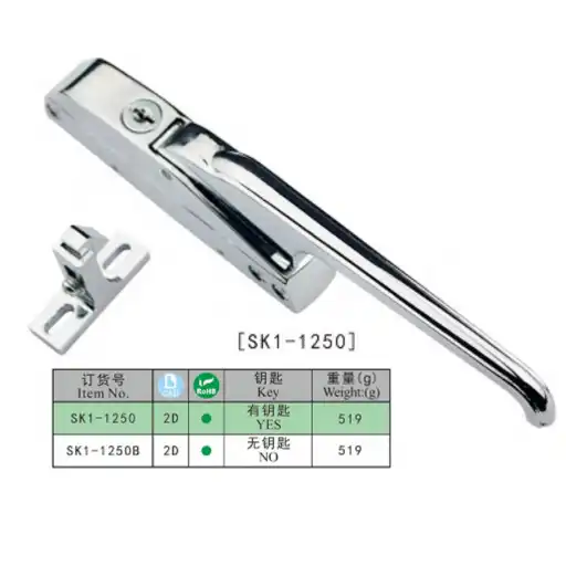 impact closing handle latch with adjustable base height