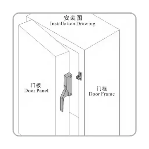 impact closing handle latch with adjustable base height