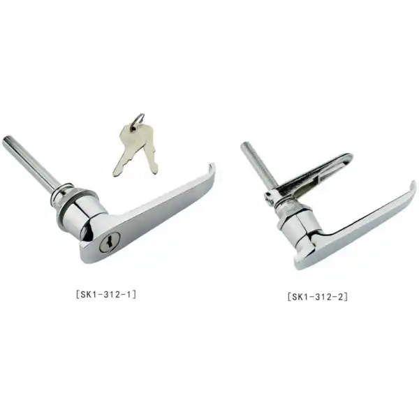 Zinc alloy lever handle lock with or without cylinder