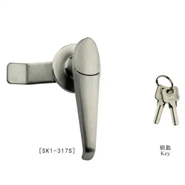 304 Stainless steel lever handle lock with cylinder and dustproof cover