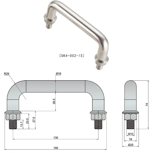 stainless steel 304 handle