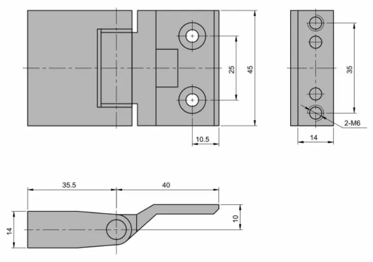 Convex Door Hinge