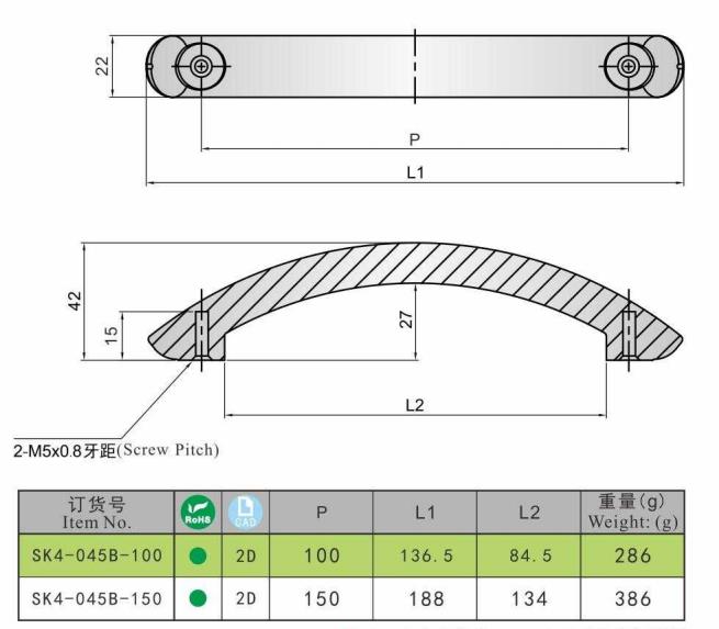 stainless steel 304 handle
