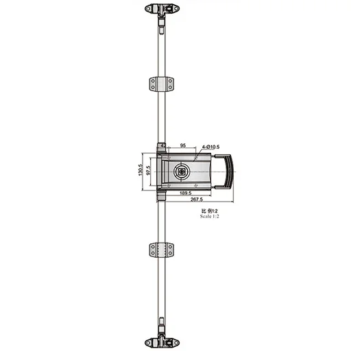 SK1-1593S Container Latch for Special vehicle,Big testing equipment,Refrigerate truck